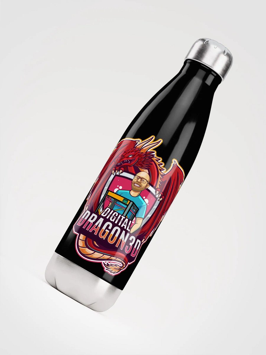 Digital Dragon 3D Water Bottle (Dark Mode) product image (4)