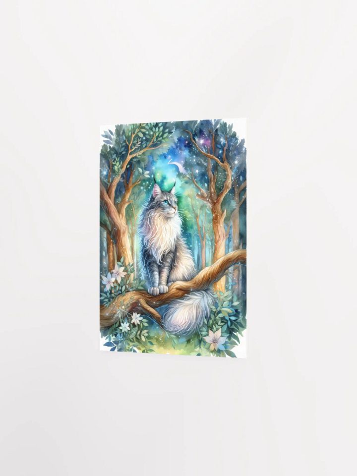 Majestic Cat in a Mystical Forest Poster product image (6)