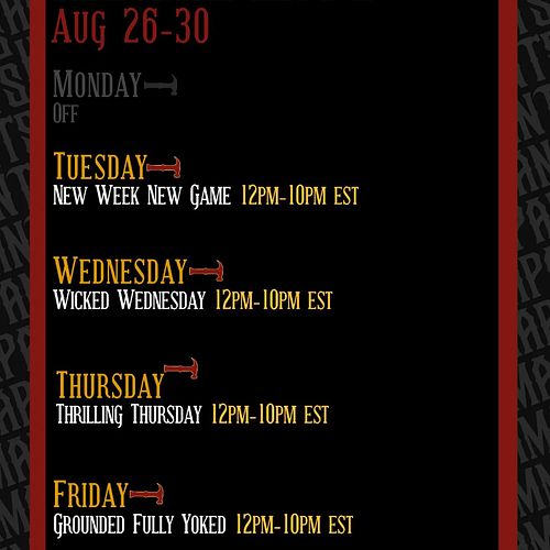 Getting back into the groove of things with streaming again. Let's hit this week hard with Ham-mazing memories!