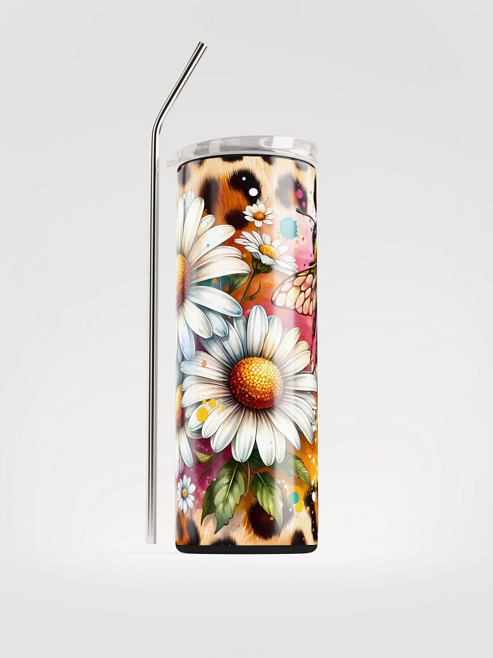 Bee Blooms & Leopard Tumbler: Sip with Style! product image (1)