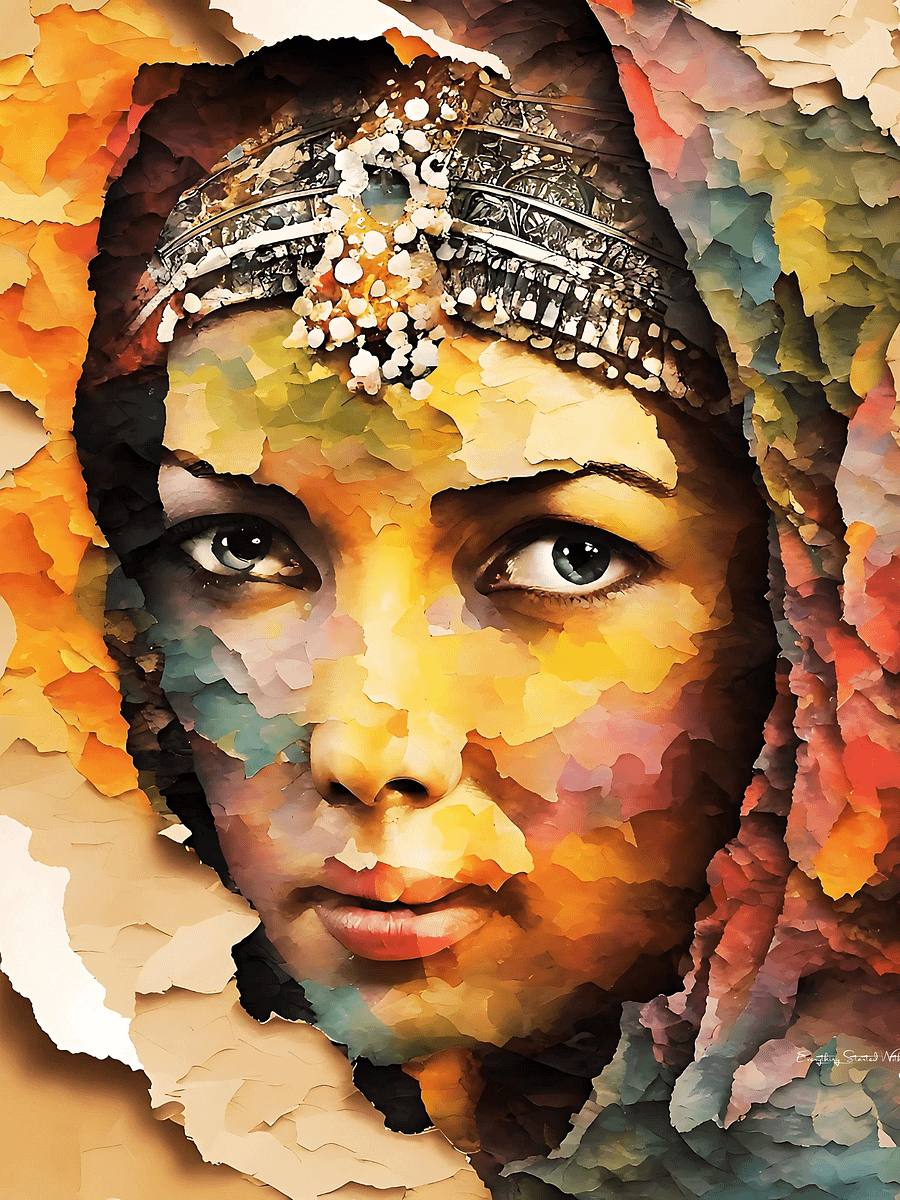 Paper Collection | Deep River | Canvas Art Painting product image (1)