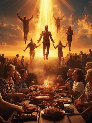 It was the Rapture today. Are you still here?  . . . #rapture  #bbq #barbecue #lastsupper  @RAPTURE_NOW  @LB’S BBQ & MORE 