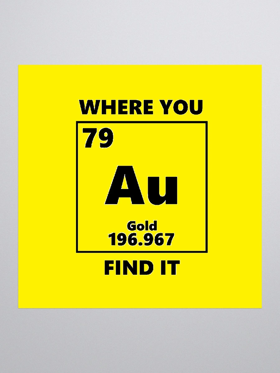 Au is where you find it stickers product image (1)