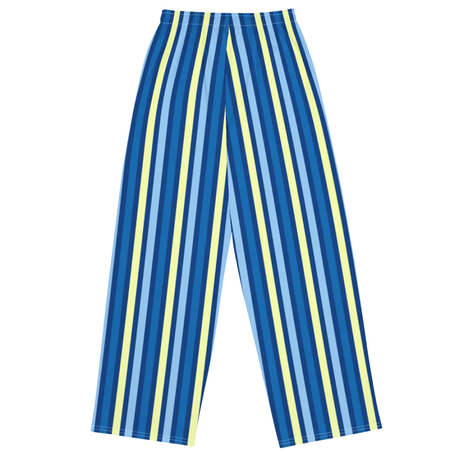 Blue Stripe Wide-Leg Pants product image (2)