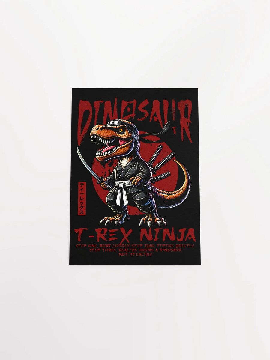T-Rex Ninja Jurassic Shinobi Poster product image (4)