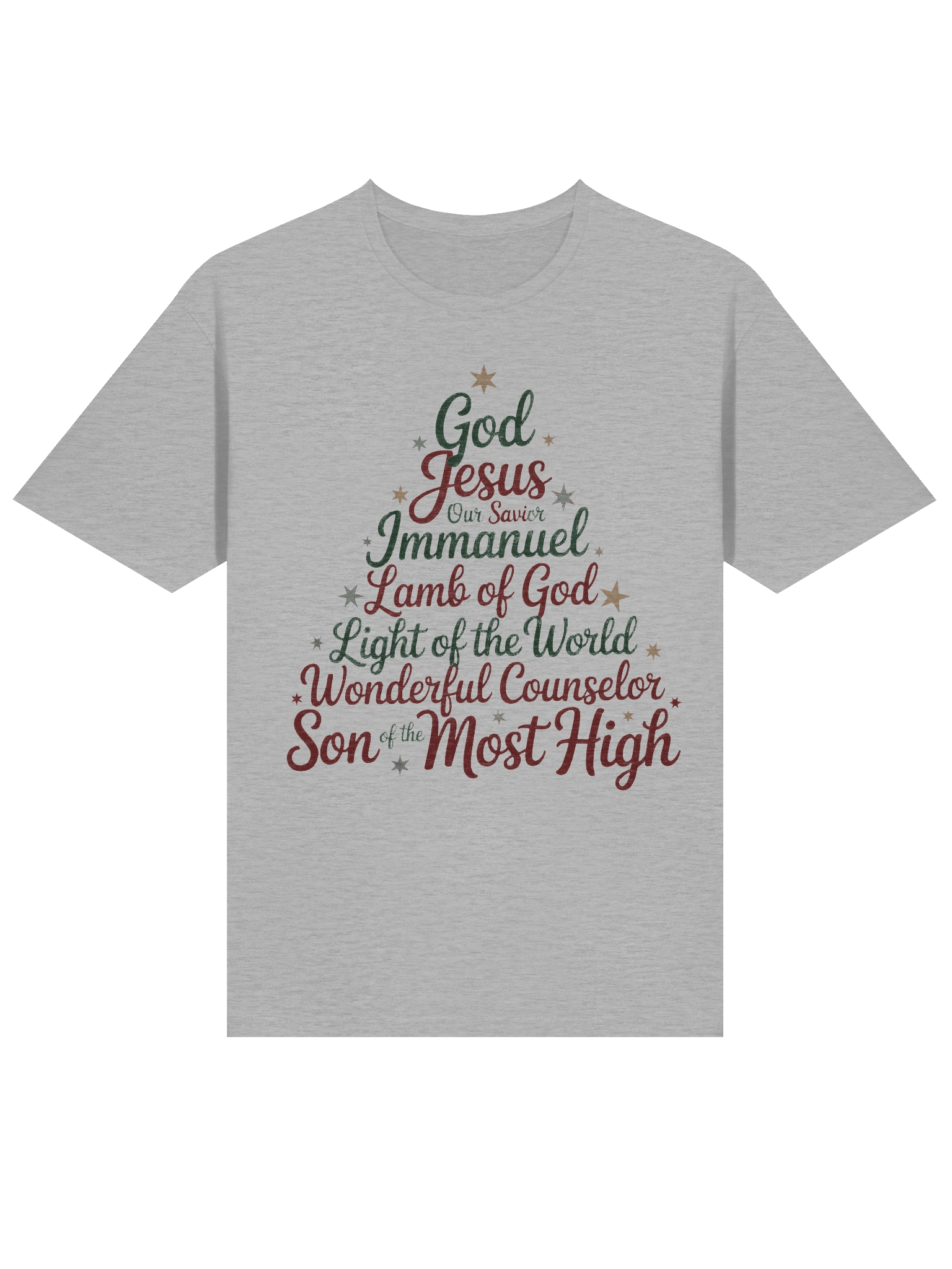 Christian Christmas Shirt Names of Jesus Christmas tree product image (4)
