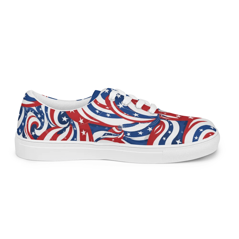 Patriotic Swirls Lace-Up Shoes product image (5)