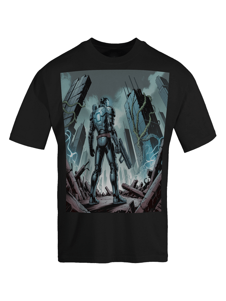 Eternal Dominion: Apocalypse Inspired Oversized Faded T-Shirt product image (1)