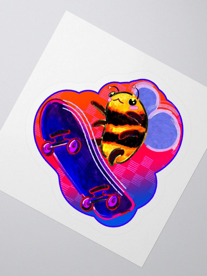 Skater Bee Sticker product image (4)