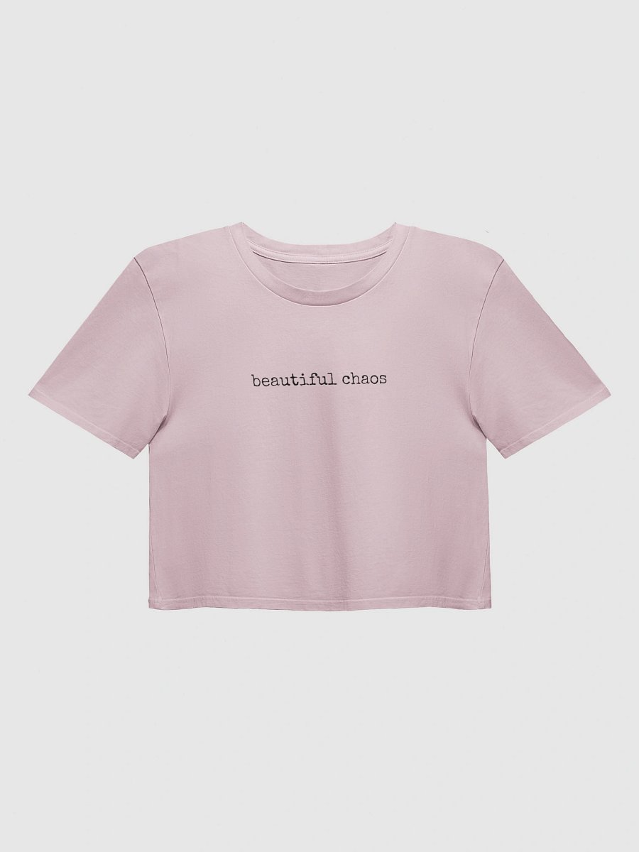 Beautiful Chaos Y2K Crop Baby Tee - Edgy Aesthetic Shirt product image (4)