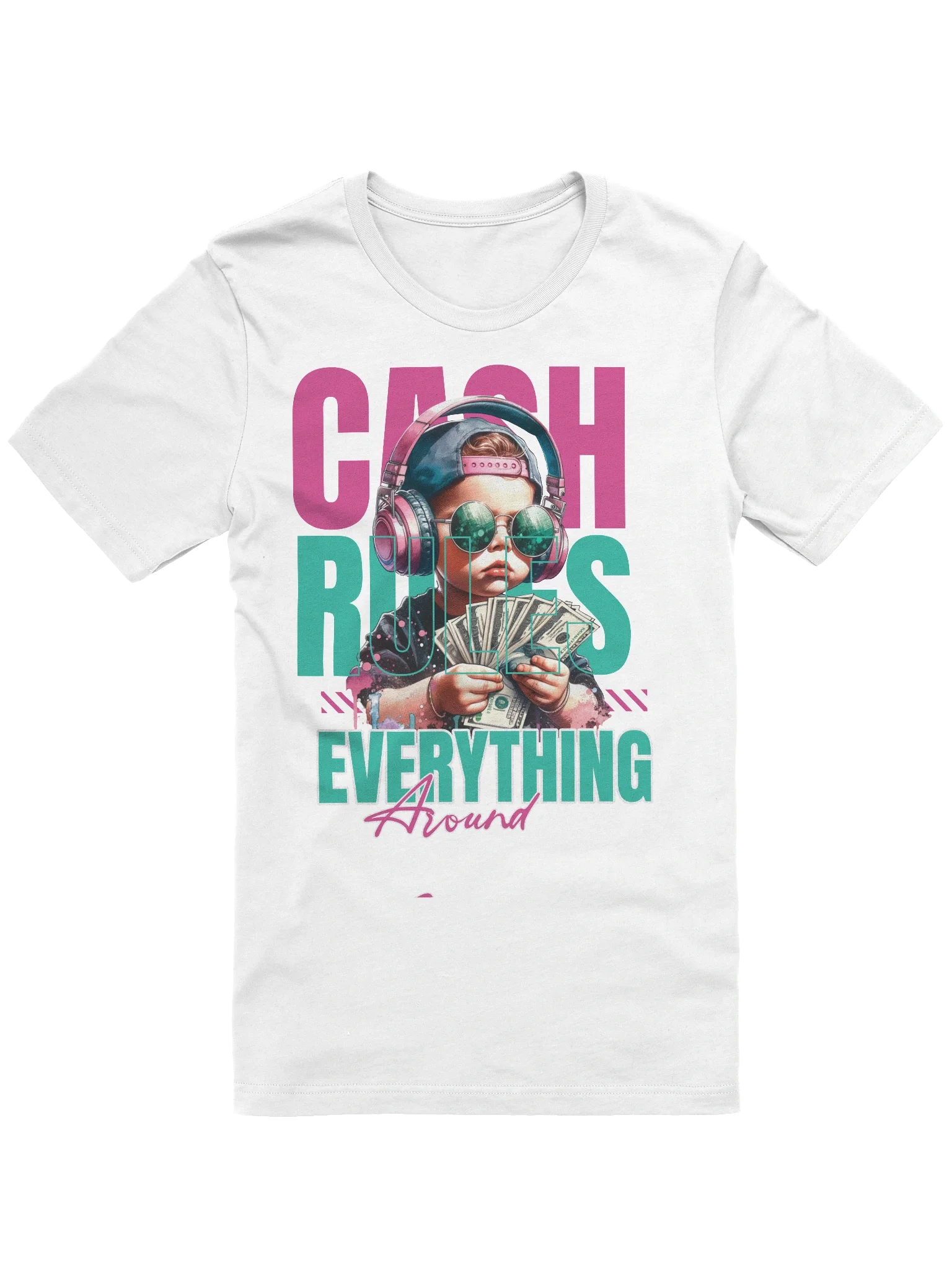 Cash Rules Quotes Graphic T-Shirt Streetwear Essential product image (1)