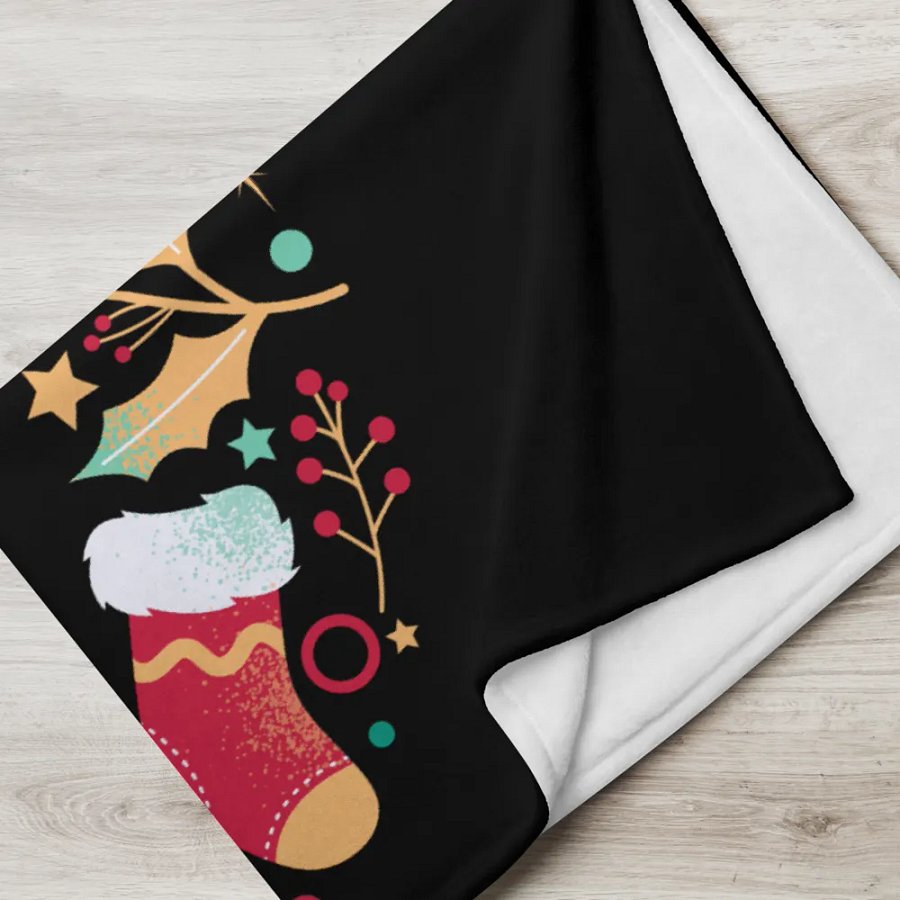 Merry Christmas Corgi Throw Blanket product image (5)