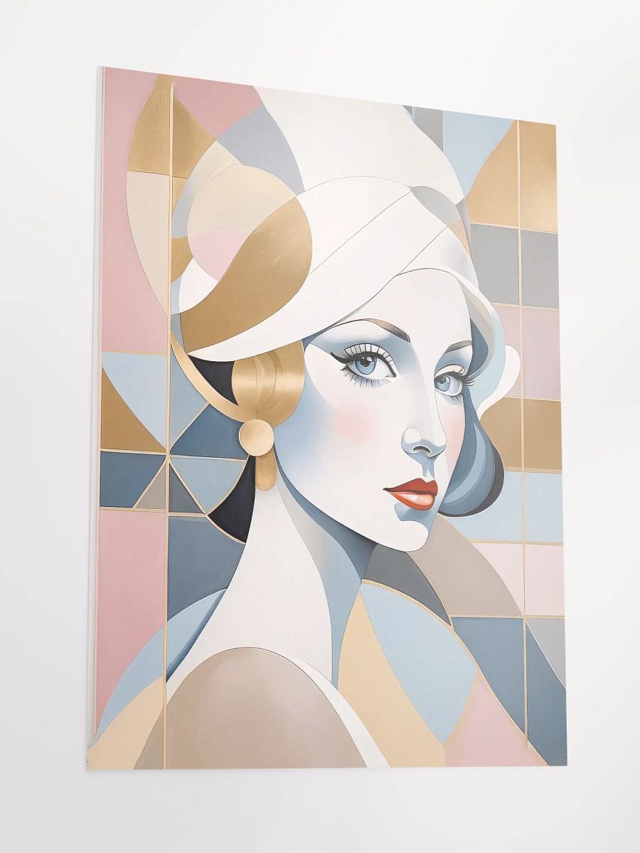 Lady Pastel Poster - Medium Size 18x24 Inches product image (3)