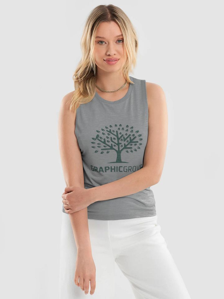Women's Flowy Muscle Tank with TDS Music Design - Drapey Fit, Multiple Colours product image (1)