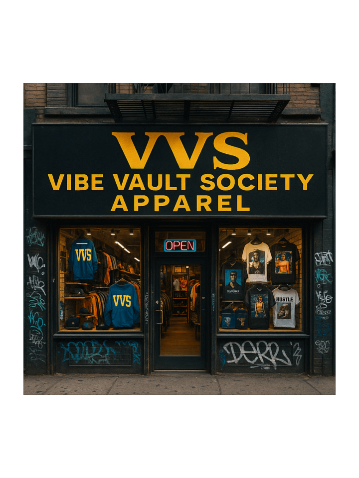 Welcome to VVS... Vibe Vault Society Kiss Cut Stickers by Allcolor product image (1)