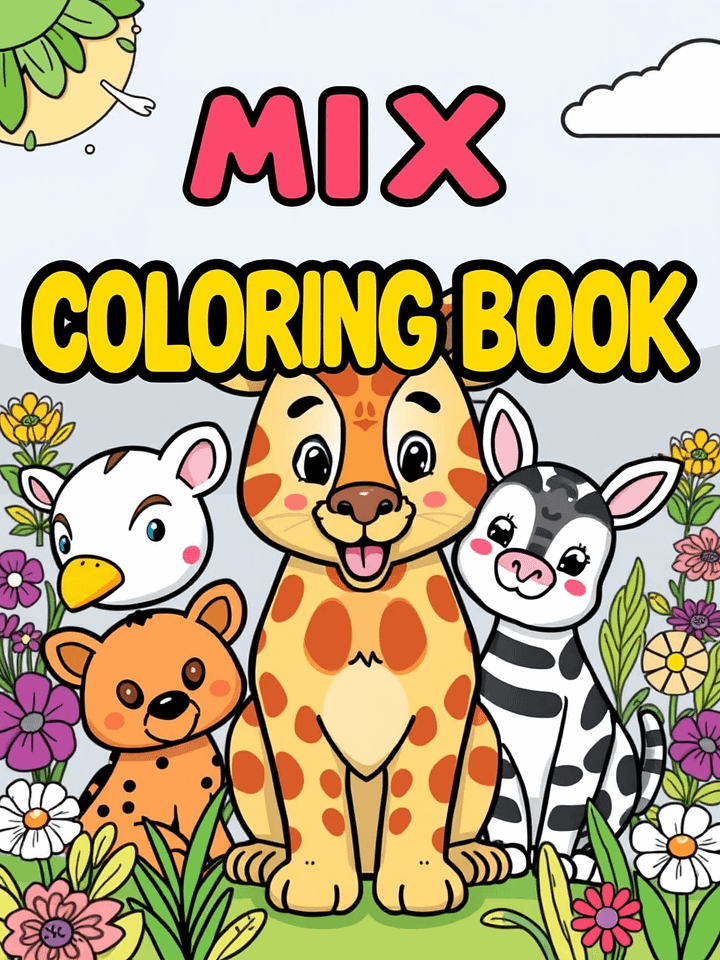 240-Page Mix Character Coloring Book product image (1)