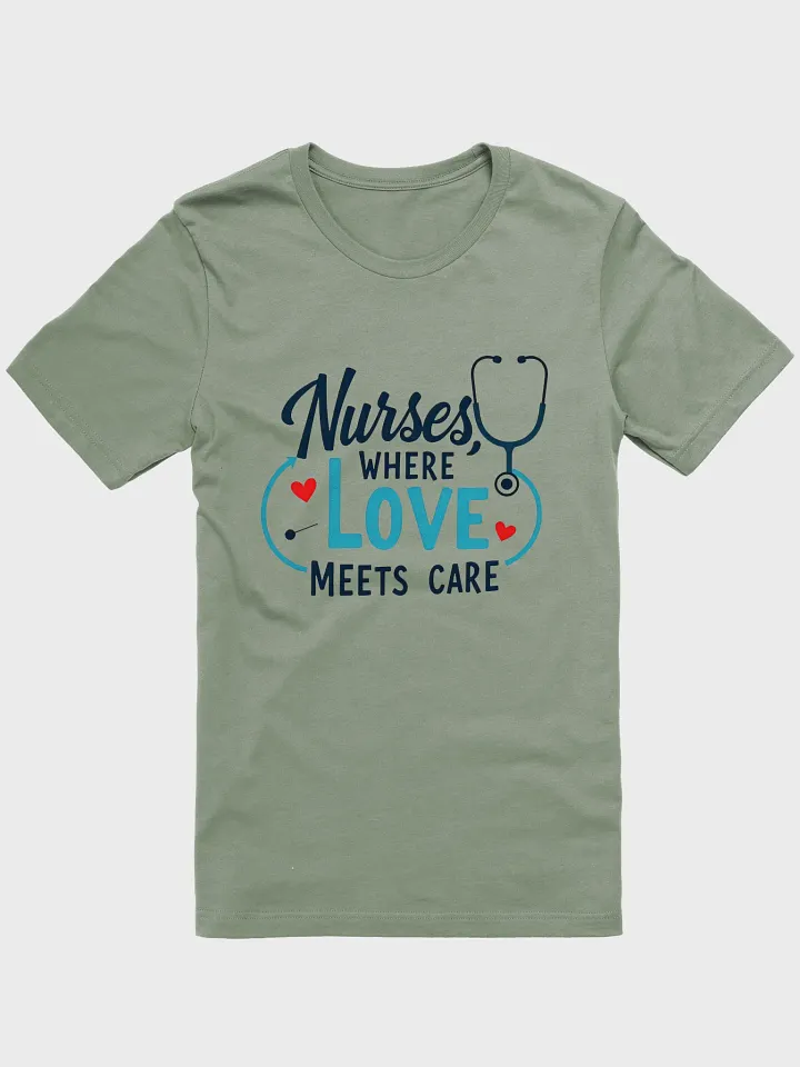 Love Meets Care Nurses T-Shirt product image (2)