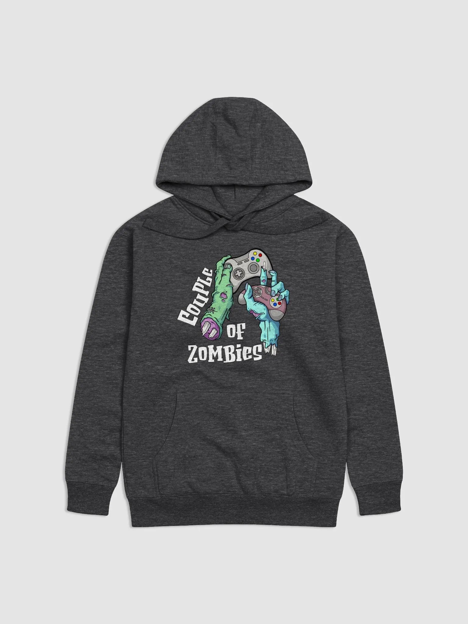Couple of Zombies Hoodie - Gray product image (1)