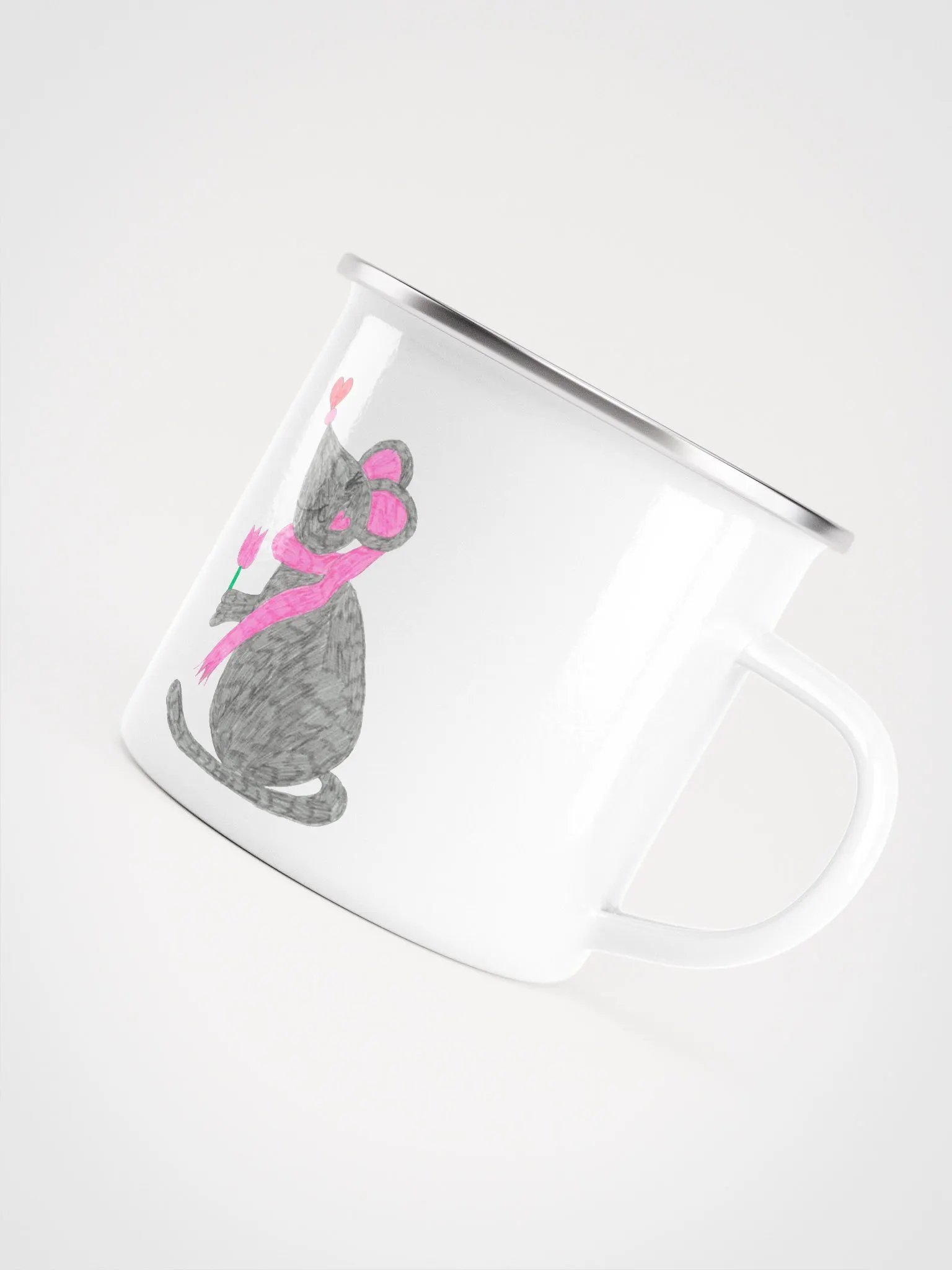 Tulip mouse enamel mug product image (4)
