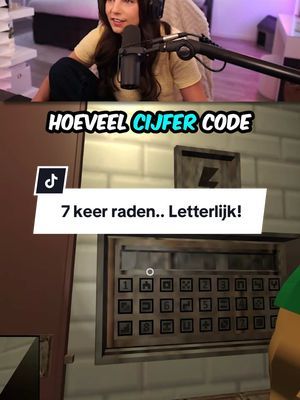 Zeven keer raden wat het is! 🤓 #TikTokGaming #ViralClip #GamerMoment #twitchmoments #insink #insinkgame #escaperoom #caseylina 