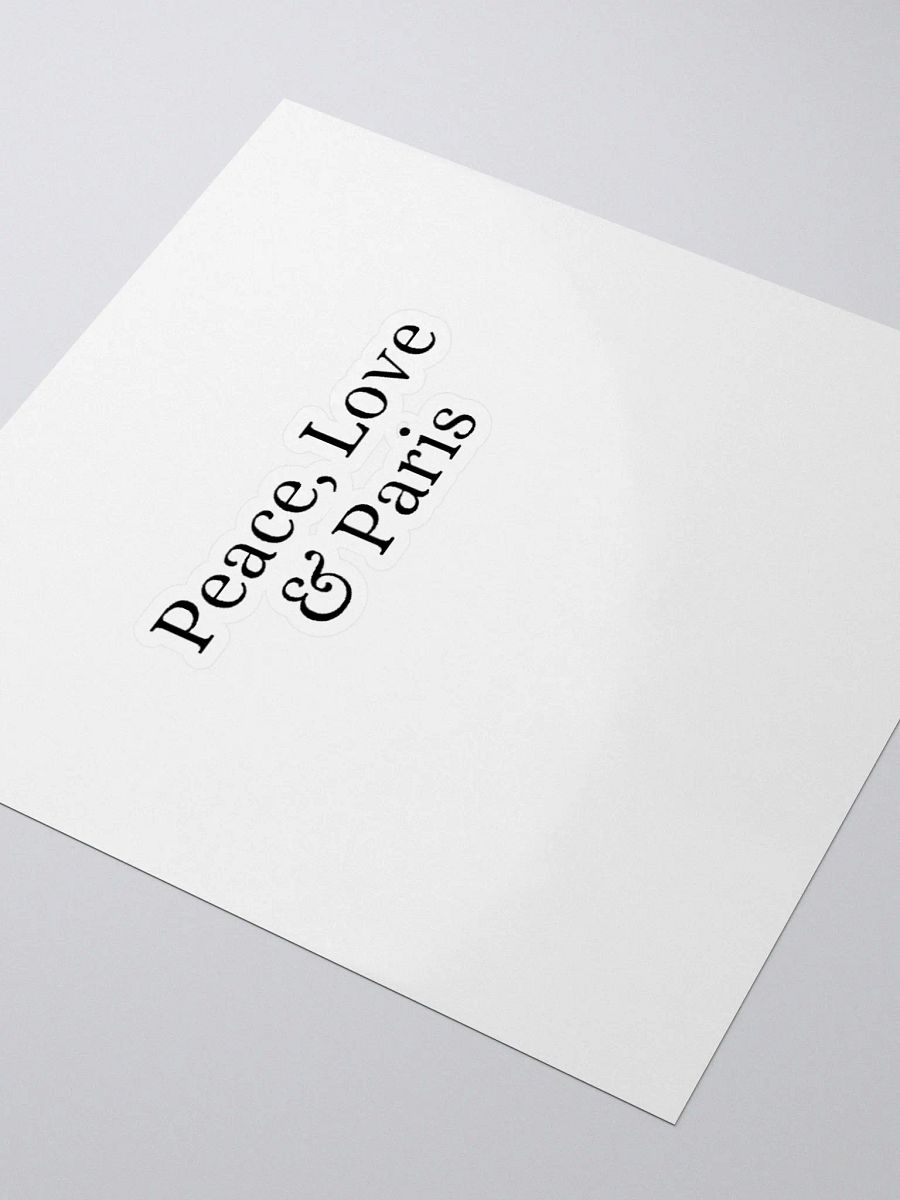 Peace, Love and Paris Custom Cut Vinyl Stickers product image (3)
