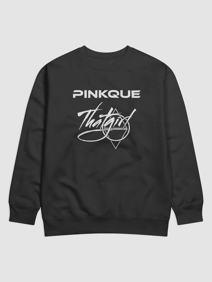 Pinkque x That Girl | Breathe Fire Unisex Premium Cotton Sweatshirt [COLLAB SERIES] (Logos Front & Lyrics Back) product image (1)
