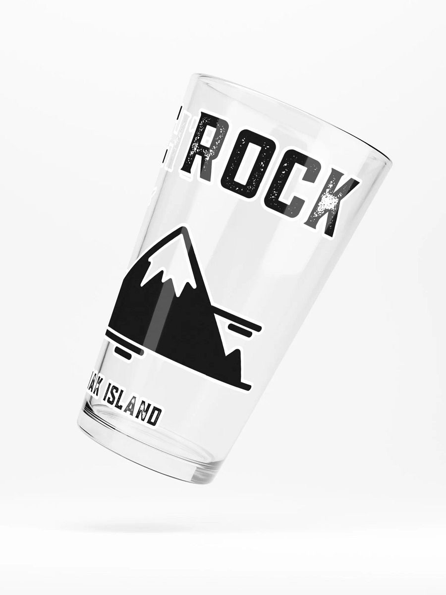 The Rock Pint Glass (Black) product image (5)