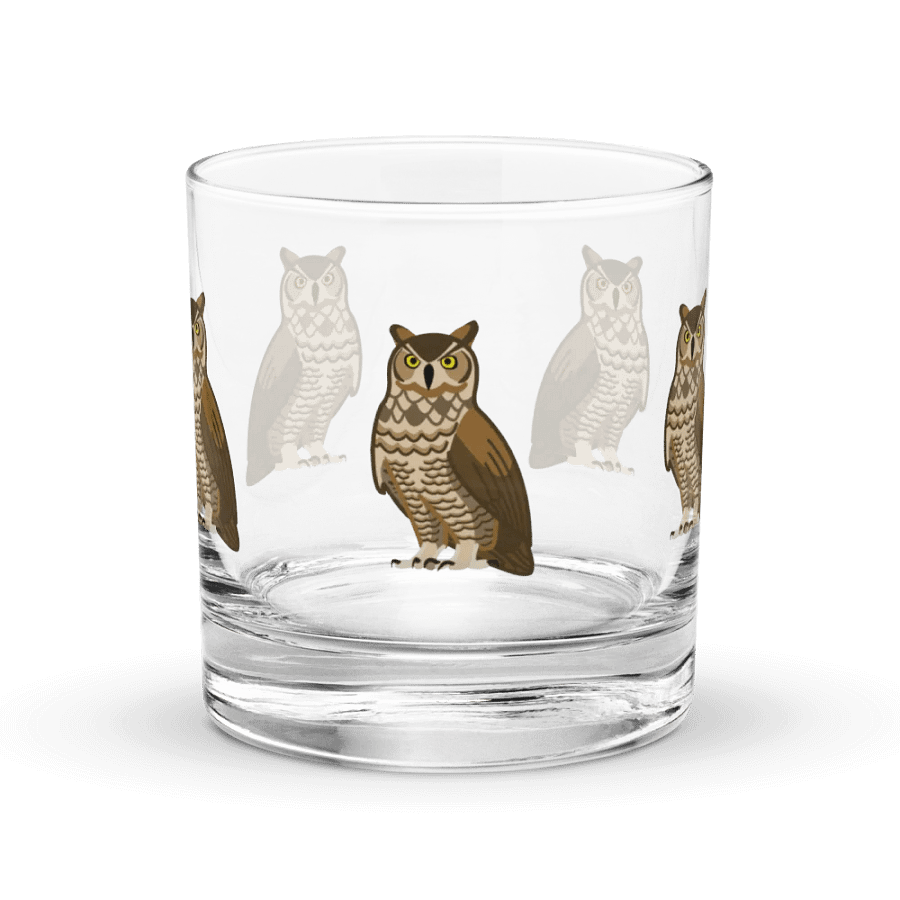 Owl Love You Forever Rocks Glass 2 product image (1)