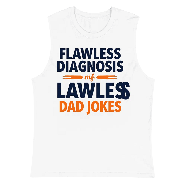 Dad Jokes, Flawless Diagnosis Muscle Tank product image (2)