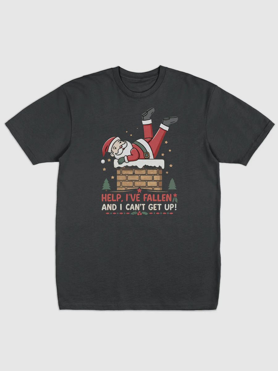 Funny Santa's Chimney Mishap Tee product image (1)