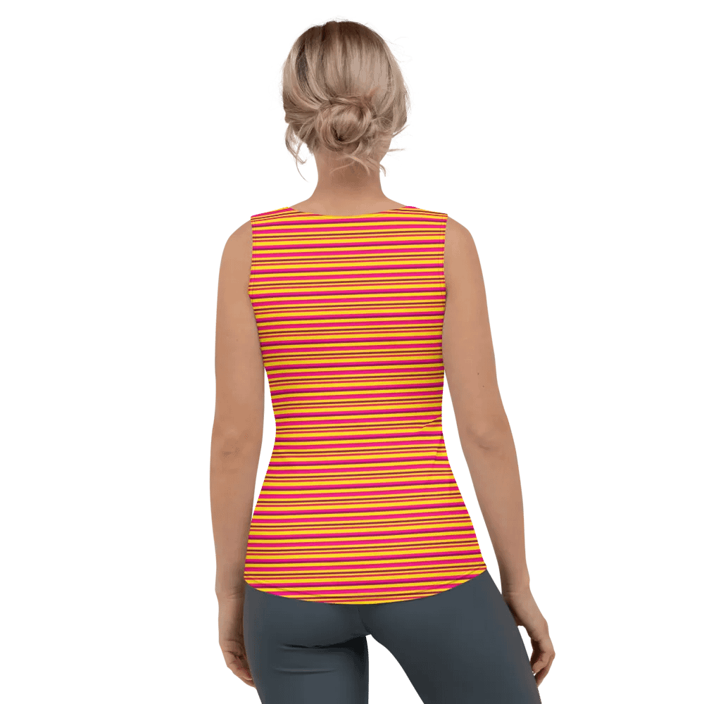 Retro Racer Stripes All-Over Tank Top product image (4)