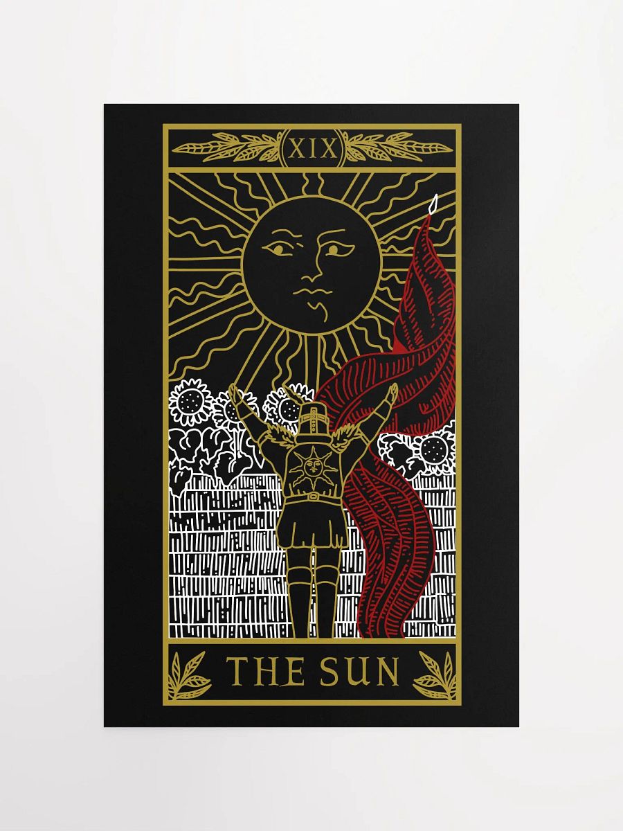Praise The Sun Tarot Card 12x18 Print product image (4)