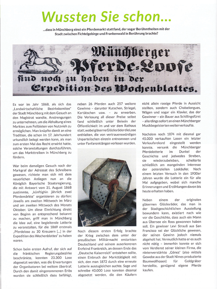 Die Münchberger Pferdelotterie product image (1)