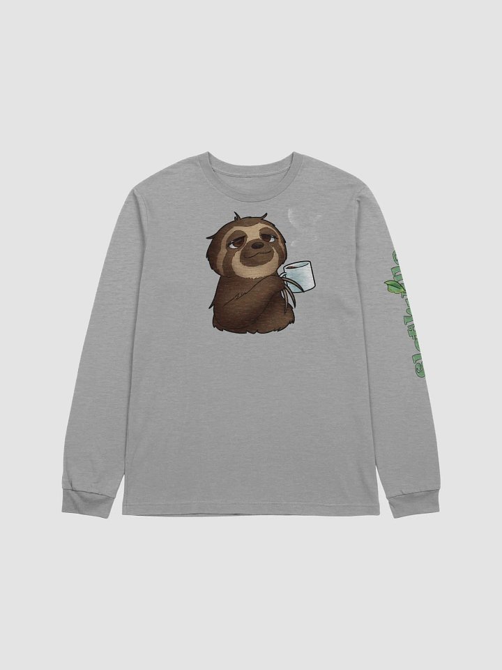 Relax & Sip Sloth Long Sleeve Tee product image (16)