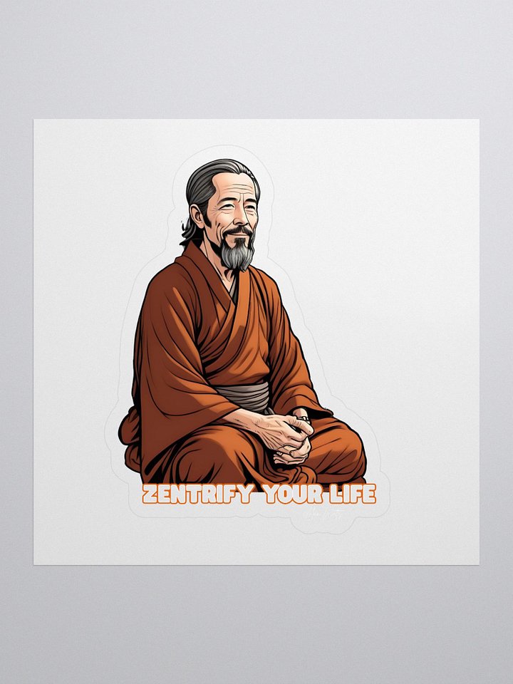 Alan Watts “Zentrify Your Life” Kiss Cut Sticker product image (1)