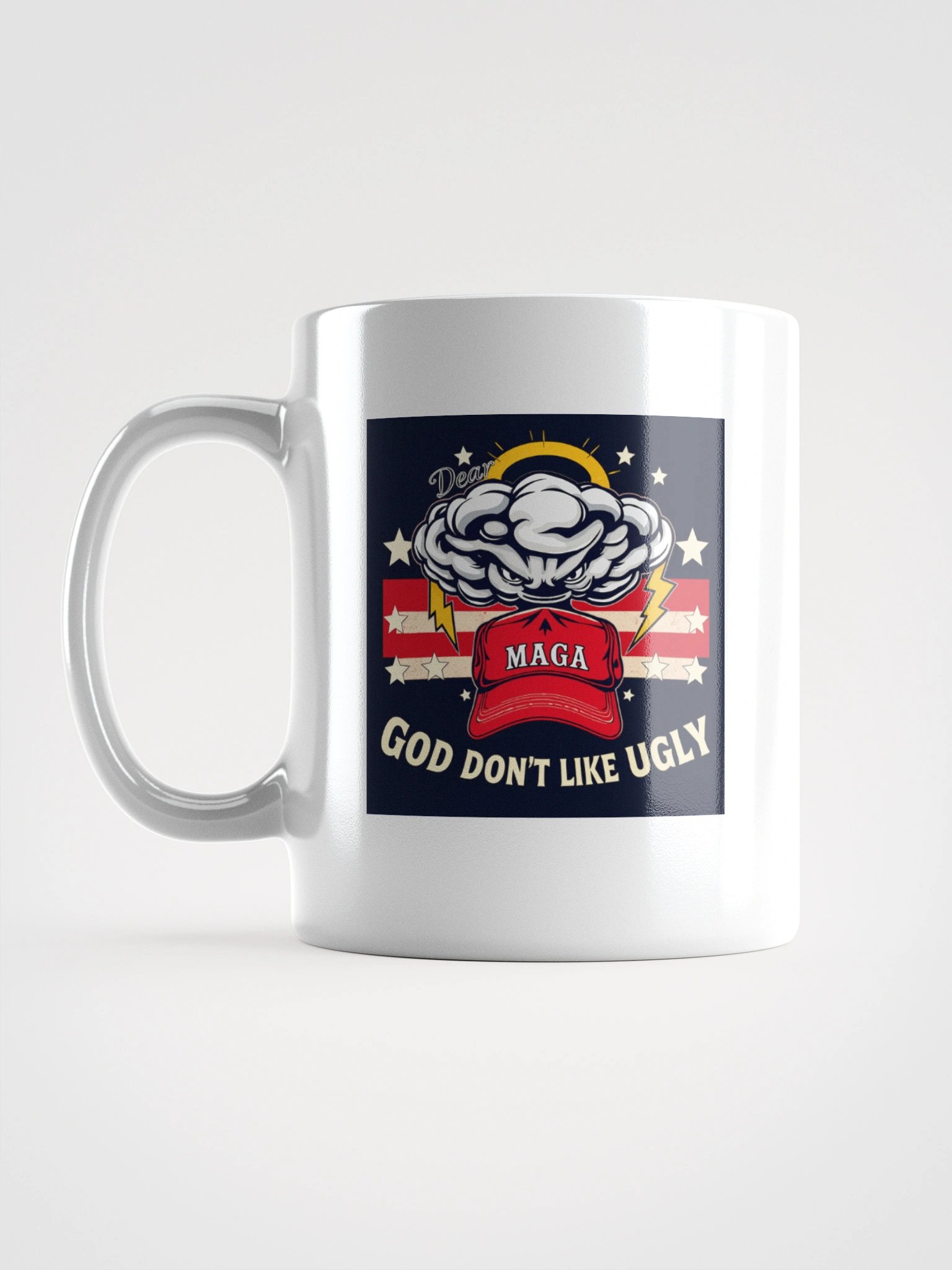 Dear MAGA, God Don't Like Ugly - White Mug product image (1)