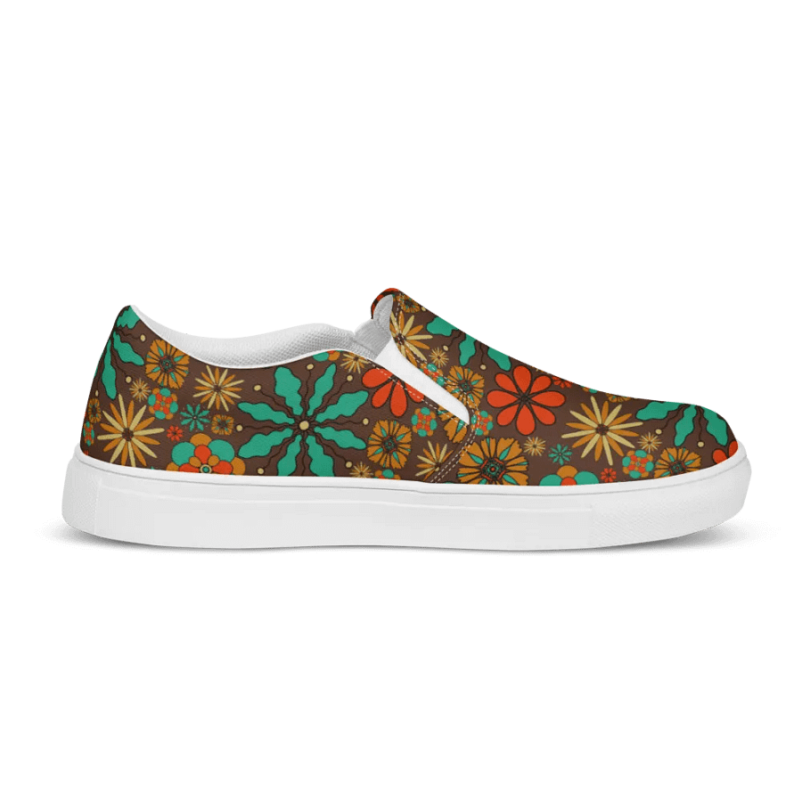 Retro Inspired Floral Canvas Shoes product image (12)