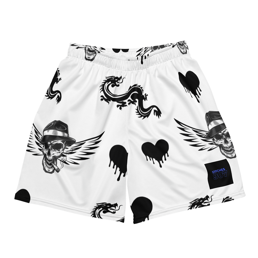 skull and dragons basket ball shorts product image (2)