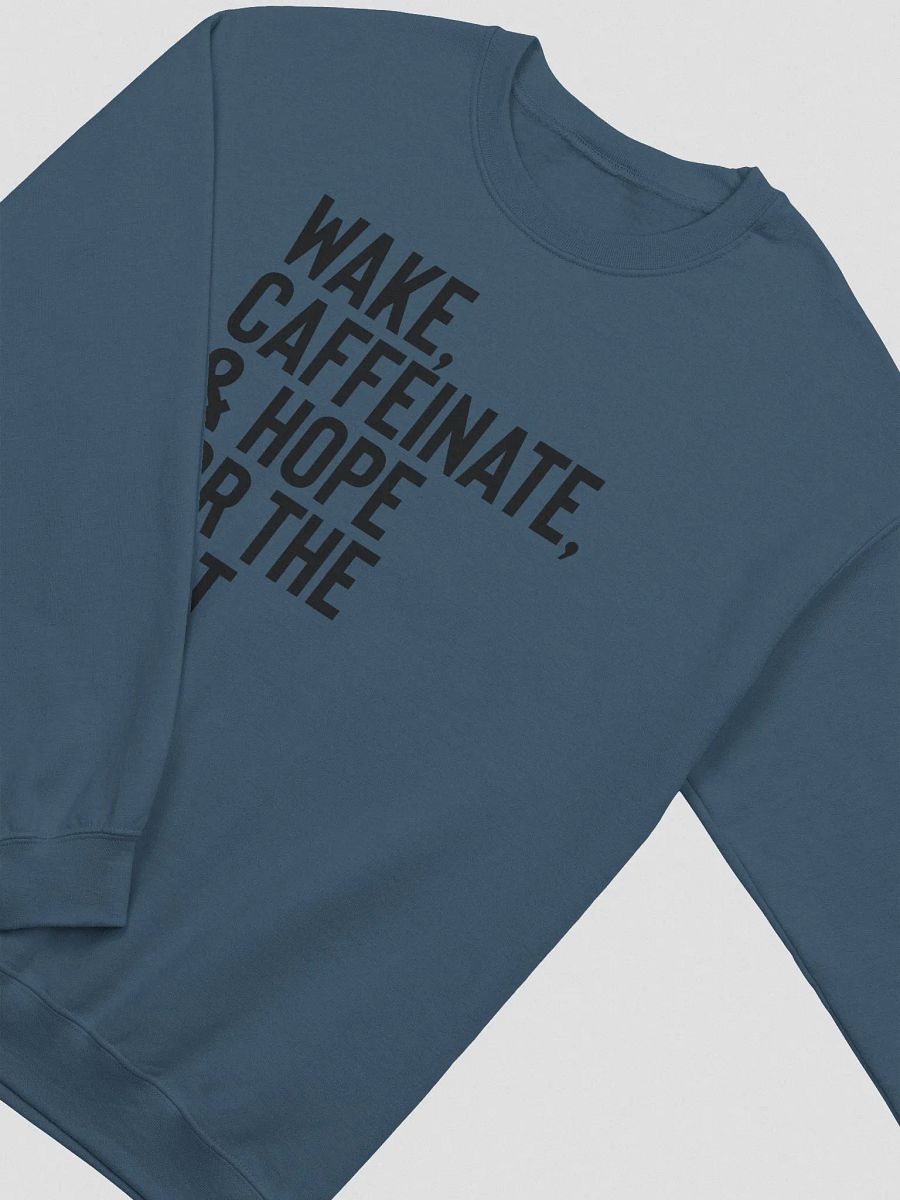 Wake & Caffeinate Pullover (Black) product image (14)