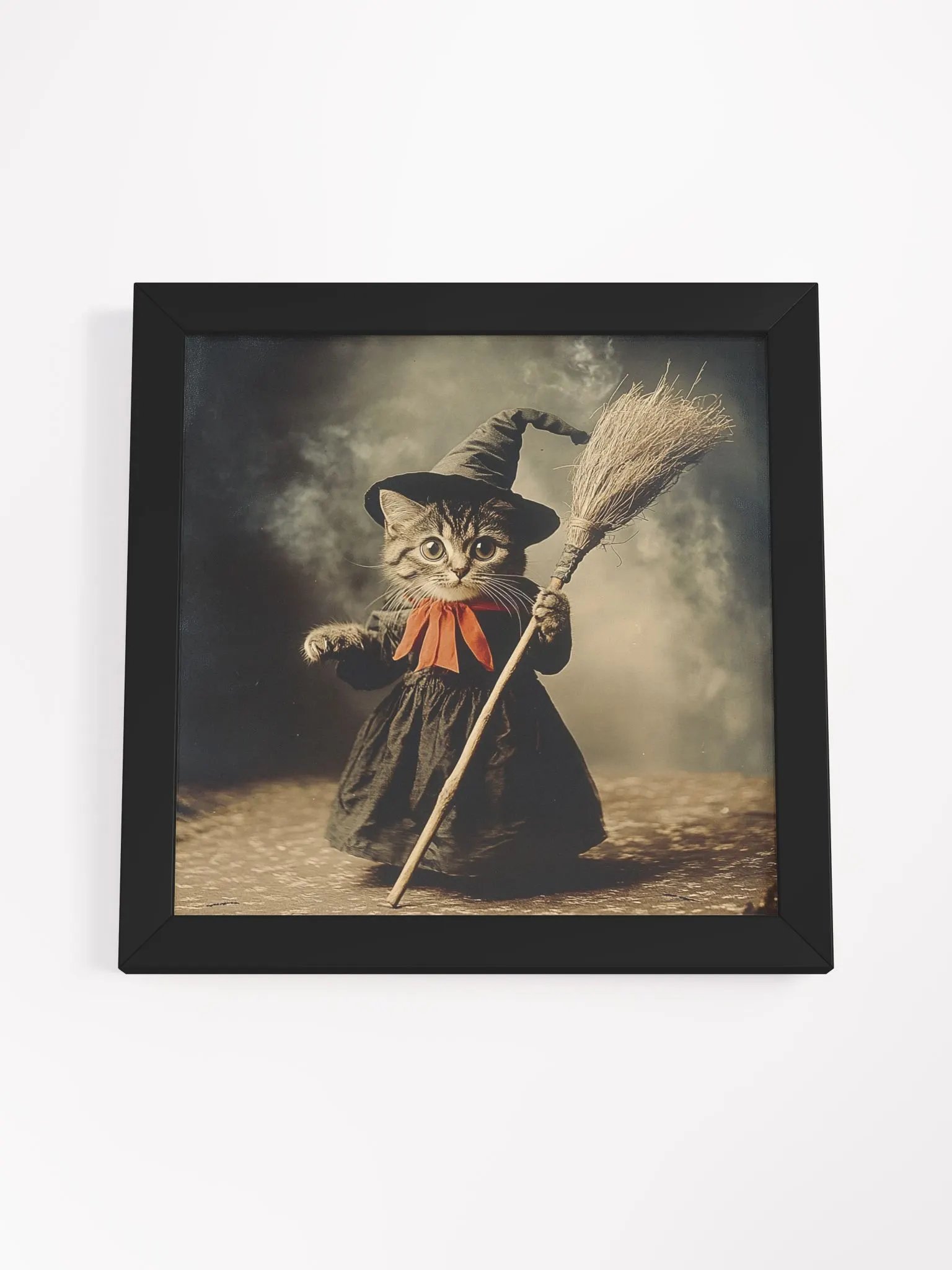 Grey Tabby Kitten Witch Photography Wall Art product image (34)