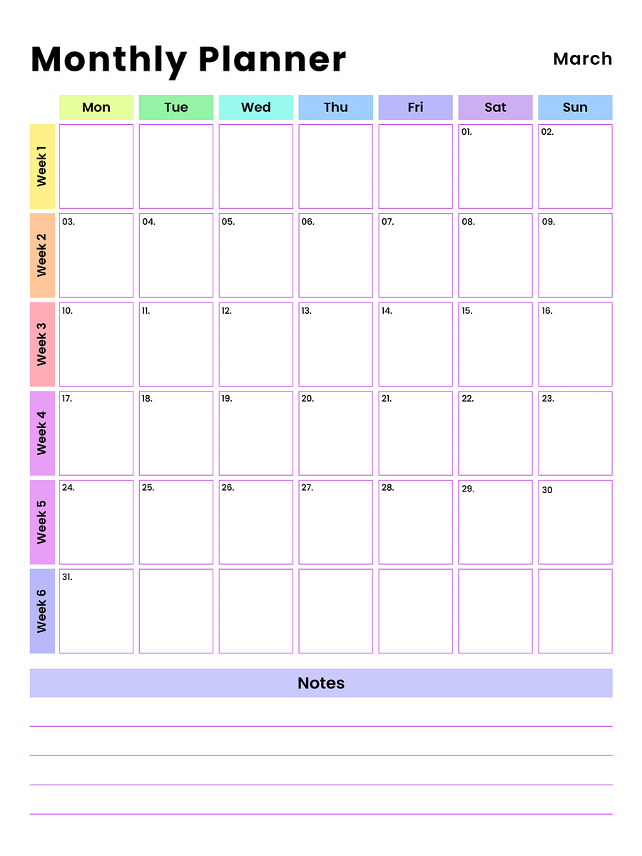2025 Monthly Planner, 20 pages, Pink,blue floral design product image (10)