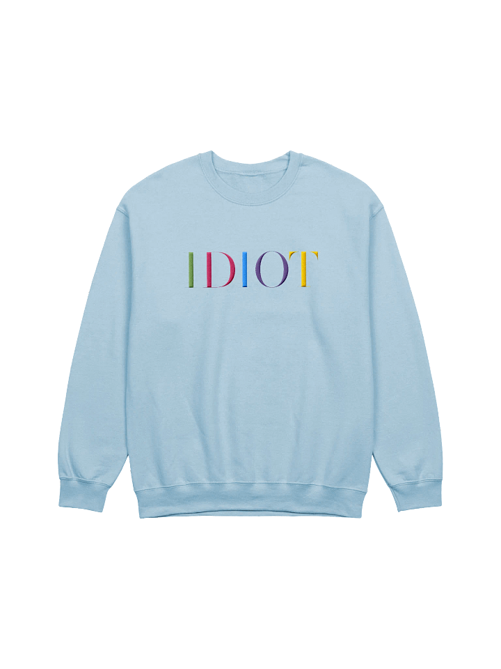 IDIOT Blue Crewneck product image (1)