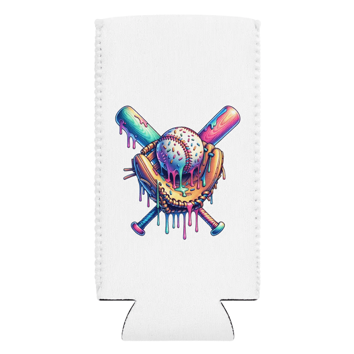 Ice Cream Sprinkles Baseball Melting Madness Can Cooler product image (2)
