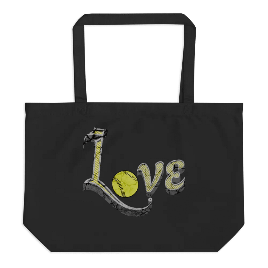 Love Softball Organic Tote product image (1)