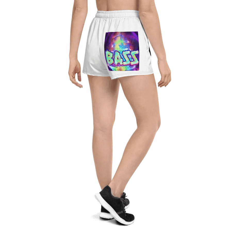 Turtle Heart/Hyper Bass Unisex Athletic Shorts product image (2)