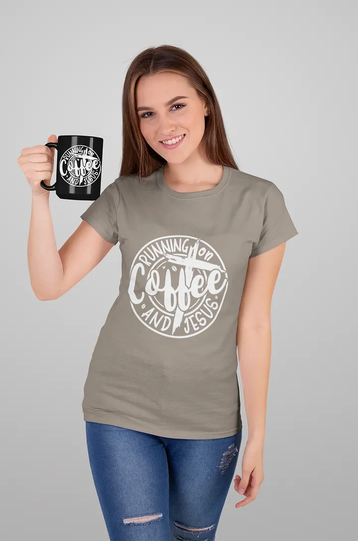 Running on Coffee and Jesus Tee product image (1)