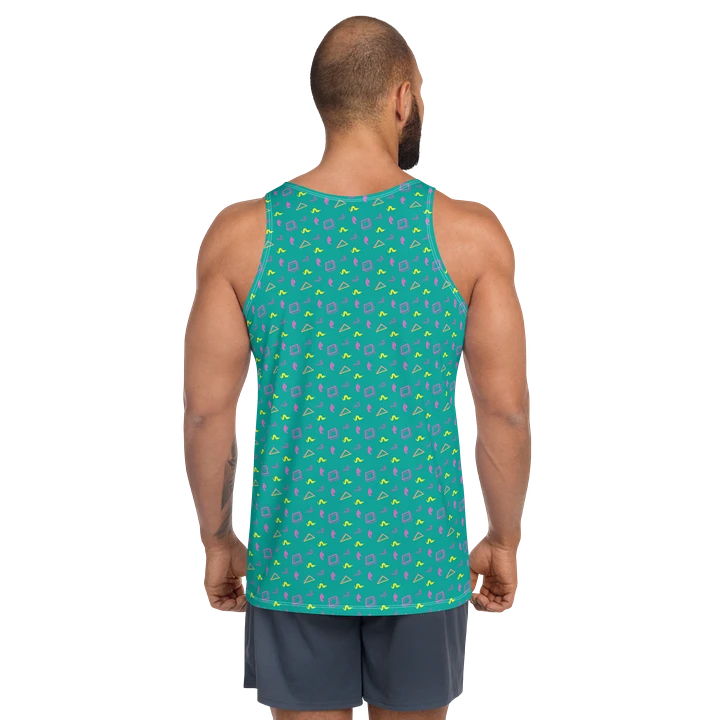 Oh Worm? teal pattern tank top product image (2)
