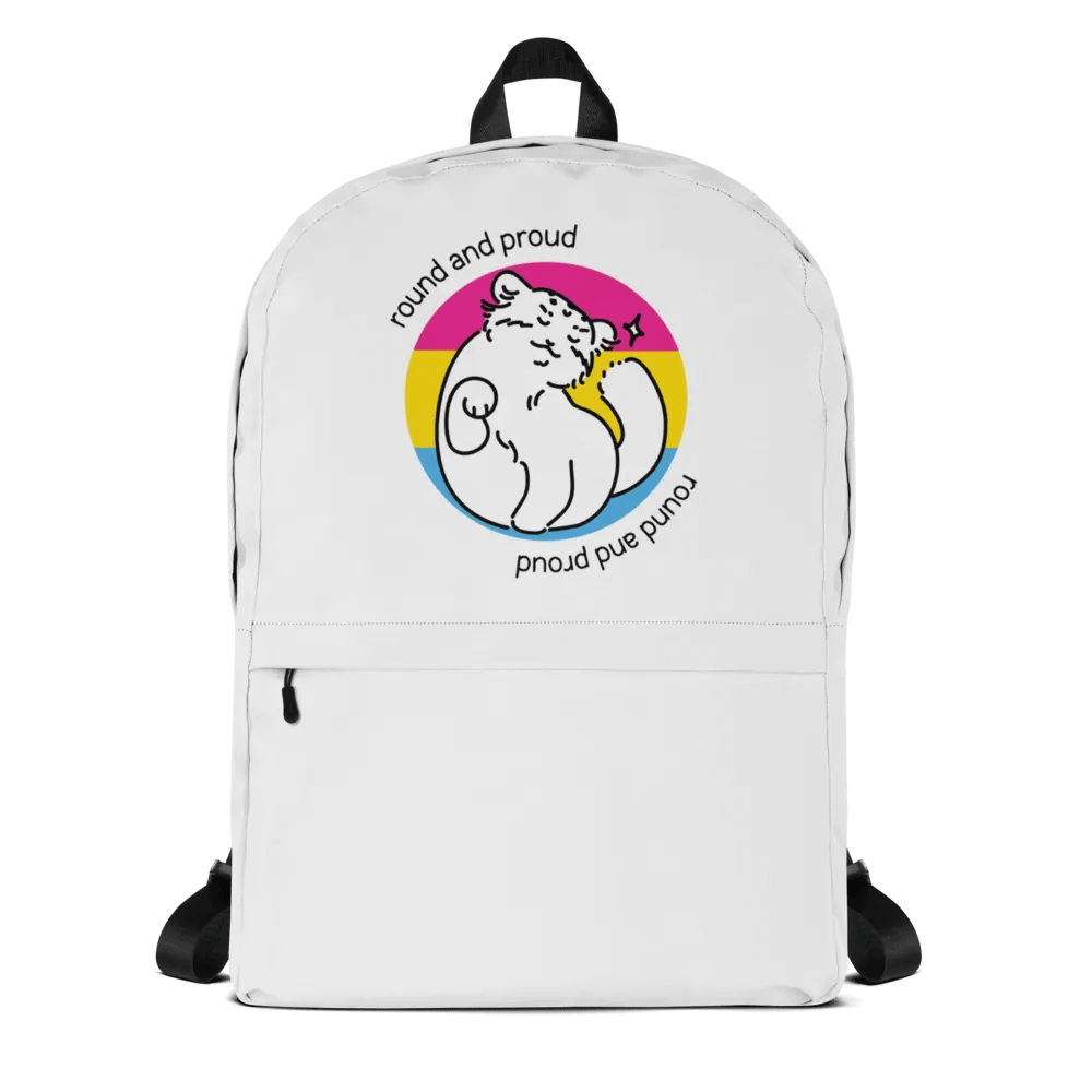 Round and Proud Manul Pansexual Version - Backpack product image (1)