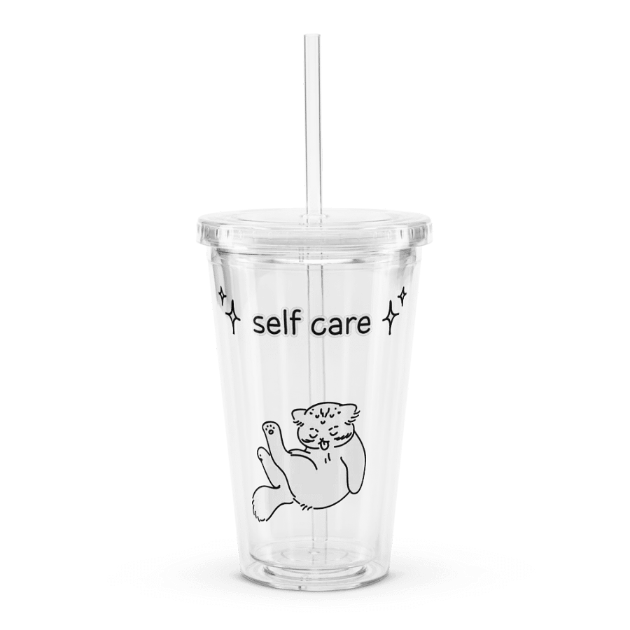 Self Care Manul - Transparent Cup & Straw product image (1)