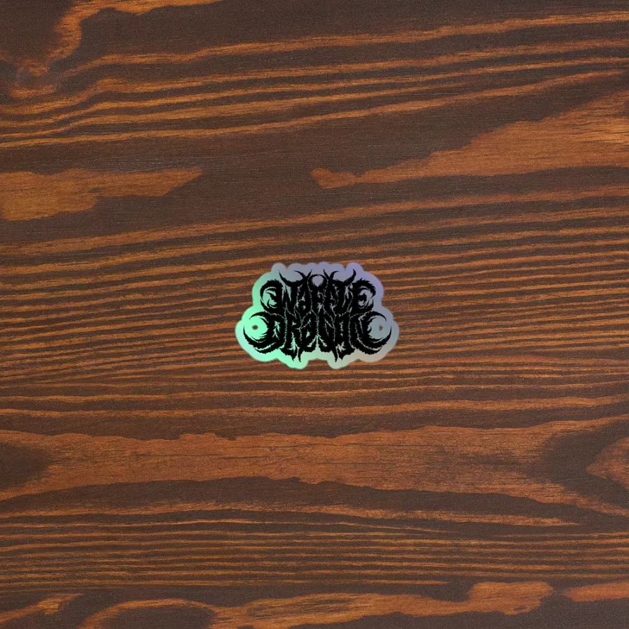 Waffle Metal Logo Holo Sticker product image (5)